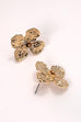 HAMMERED FLOWER STUD EARRINGS | 80E2853