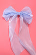 LARGE ORGANZA SHEER BOW RIBBON HAIR CLIPS | 40H757