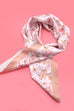 CHERRY BLOSSOM PRINT SILKY FEEL BANDANA SCARF | 40SC619