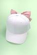 BIG BOW RIBBON BASEBALL HAT CAP | 21HW403