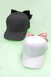 BIG BOW RIBBON BASEBALL HAT CAP | 21HW403