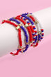 4TH OF JULY MULTI LAYER BEADED STAR BRACELETS | 10B113