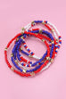 4TH OF JULY MULTI LAYER BEADED STAR BRACELETS | 10B113