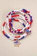 4TH OF JULY MULTI LAYER BEADED CHARM BRACELETS | 10B114