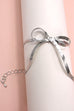 HERRINGBONE SNAKE CHAIN BOW BRACELET | 40B109