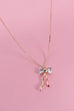 PETITE RHINESTONE BOW NECKLACE | 80N600