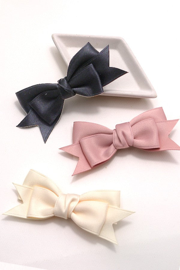 DOUBLE BOW RIBBON HAIR CLIPS | 40H780 – JOSSLYN COMPANY