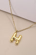 18K STAINLESS STEEL TARNISH FREE  INITIAL NECKLACE | 80N650