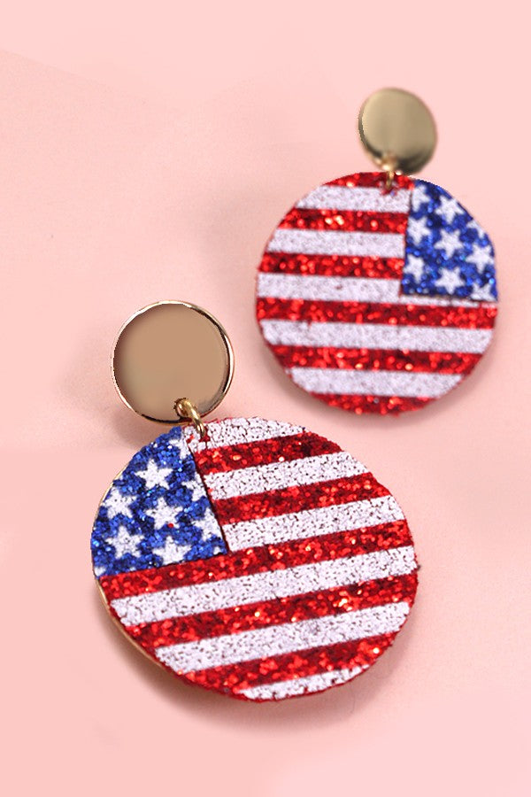 4TH OF JULY FLAG DROP EARRINGS | 31E24432