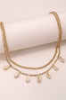 DOUBLE LAYER PUKA SHELL NECKLACE | 31N24025