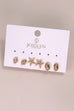 TRIO STUD SEASHELL EARIINGS | 80E3458