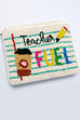 TEACHER FUEL SEEDBEAD COIN PURSE POUCH | 91CP5629