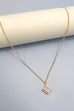 INITIAL CUTOUT 3D DELICATE PERSONALIZED NECKLACE | 31N24032