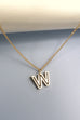 INITIAL CUTOUT 3D DELICATE PERSONALIZED NECKLACE | 31N24032