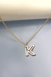 INITIAL CUTOUT 3D DELICATE PERSONALIZED NECKLACE | 31N24032