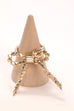 FACET BEAD BOW RIBBON RING | 80R013