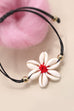 FLOWER SHAPE PUKA ROPE BRACELET | 80B177