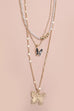 PEARL BUTTERFLY MULTILAYER NECKLACE | 80N699