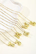 STAINLESS STEEL BALLOON BUBBLE INITITAL NECKLACE | 40NK316