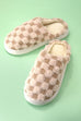 PLUSH CHECKER WARM COMFY COZY SLIPPERS | 40SP016