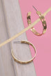 BUTTERFLY CUTOUT HOOP EARRINGS | 31E24606