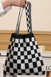 CHECKER TERYLENE TOTE BAG | 40P531