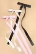 LENGTHIEST LONG DRAWN OUT SATIN BOW HAIR CLIPS | 40H808