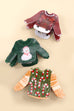 CHRISTMAS ORNAMENT SWEATER DESIGN HAIR CLAW CLIPS | 40H811