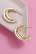 3 ROW PEARL HOOP EARRINGS | 31E24659