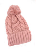 CLASSIC CABLE KNOT POM POM BEANIES HAT | 40BN912