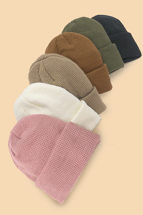 SOFT RIBBED KNIT BEANIES HAT | 40BN913