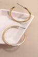 CLASSIC PEARL ON INNER EDGE HOOP EARRINGS | 31E24811