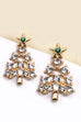 RHINESTONE CHRISTMAS TREE STUD EARRINGS | 31E24684