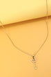 STAINLESS STEEL TARNISH FREE GOLD KEY NECKLACE | 40NK335