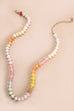 NATURAL AGATE GLASS SEMI PRECIOUS BEAD NECKLACE | 80N896