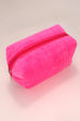 VELVET COSMETIC MAKEUP POUCH BAG | 40P536