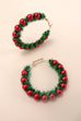 CHRISTMAS WREALTH HOLIDAY  HOOP EARRINGS | 80E5123