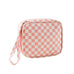 CHECKER COSMETIC MAKEUP TRAVEL POUCH BAG | 40P537