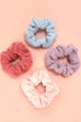 SOFT PLUSH HAIR SCRUNCHIES IN SET OF 4 | 40S729