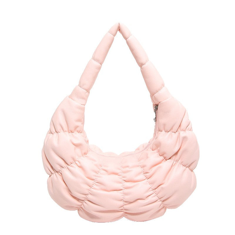 NEWEST STYLE QUILTED PUFFY HANDBAG SHOULDER BAG | 40P540