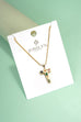 INITIAL MULTI COLOR RHINESTONE NECKLACE | 80N952