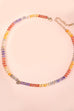 MINI INITIAL MULTI COLOR  BEADED NECKLACE | 80N901