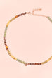 MINI INITIAL MULTI COLOR  BEADED NECKLACE | 80N901