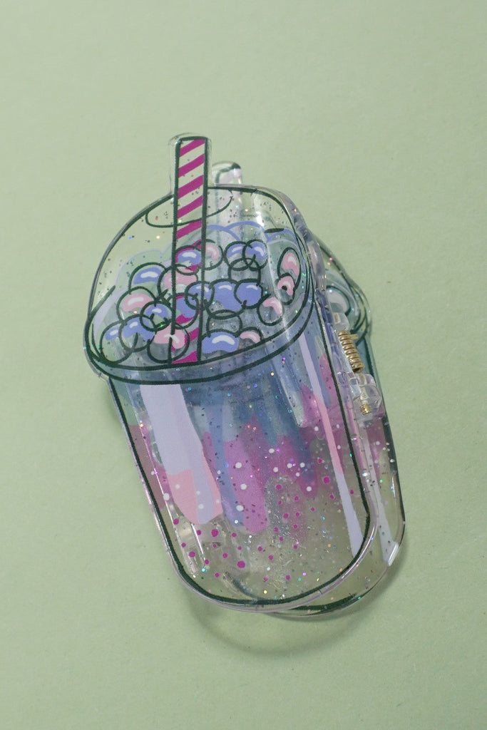 BUBBLE TEA BOBA ICE CREAM HAIR CLAW CLIPS | 40H829