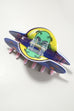 CUTE SPACE UFO ALIEN SPACESHIP HAIR CLAW CLIPS | 40H841