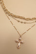 MULTILAYER CROSS PENDANT NECKLACE | 80N1014