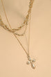 MULTILAYER CROSS PENDANT NECKLACE | 80N1014