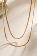 STAINLESS STEEL TARNISH FREE RHINESTONE NECKLACE | 40NK345