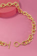 STAINLESS STEEL TARNISH FREE CHUNKY CHAIN NECKLACE | 40NK350