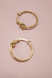 18K STAINLESS STEEL WATERPROOF TARNISHFREE  HOOPS | 40E322